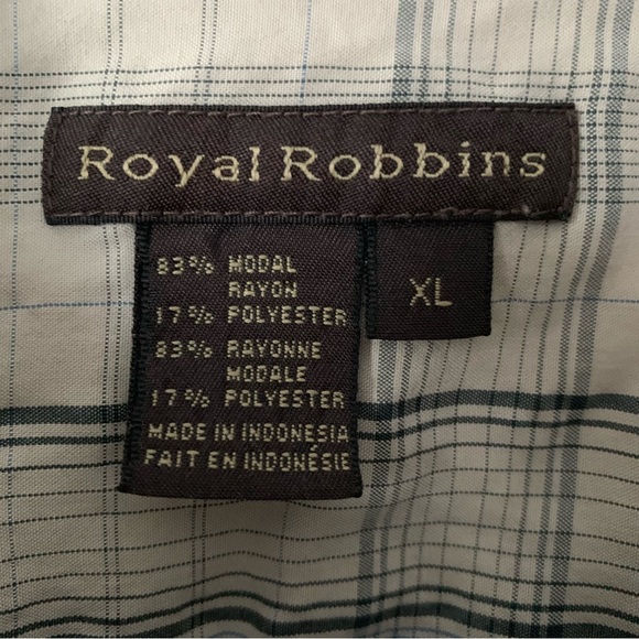 Mens Royal Robbins Long Sleeve Plaid Button Down - Picture 7 of 9